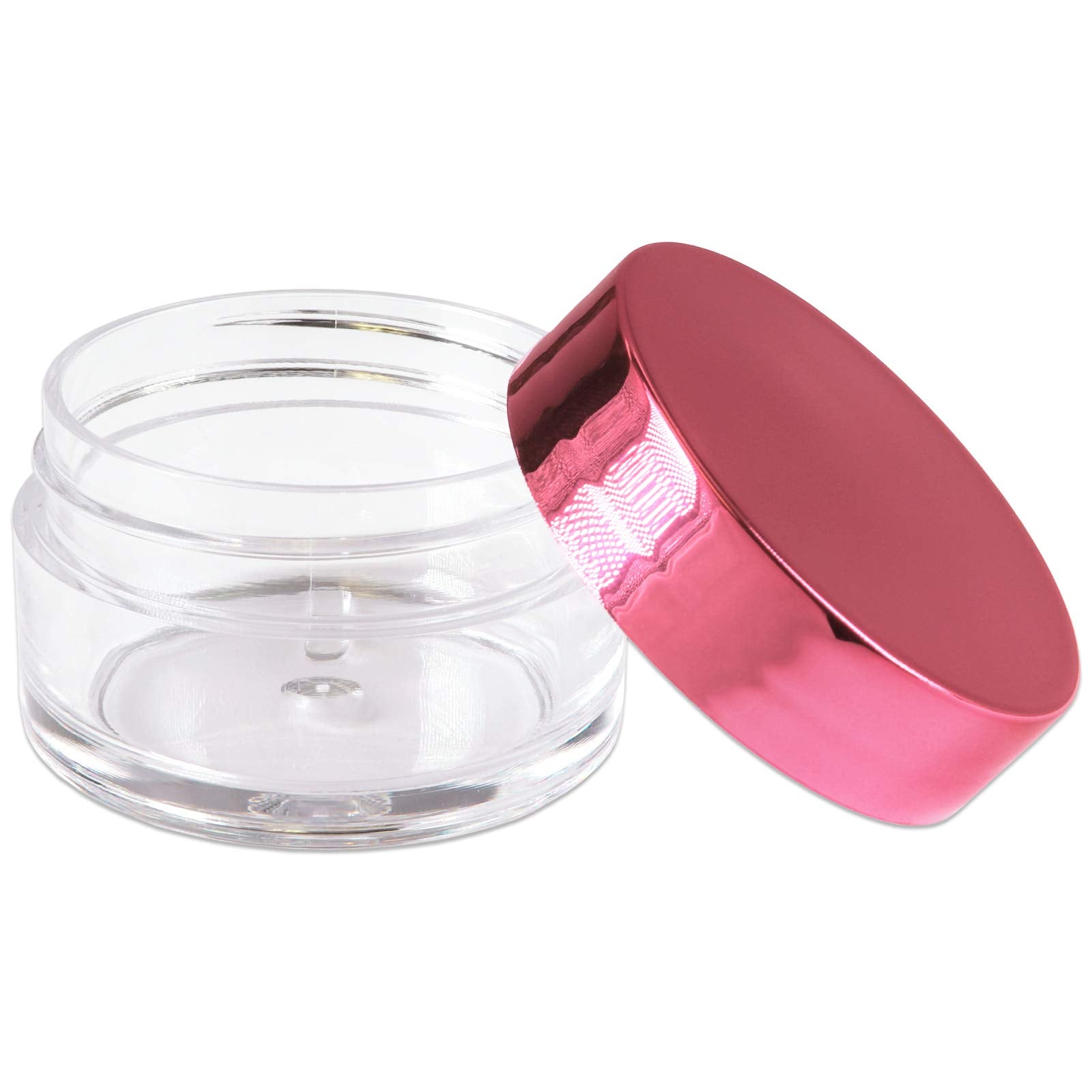Beauticom 20G/20Ml Usa Acrylic Round Clear Jars With Lids For Lip Balms, Creams, Make Up, Cosmetics, Samples, Ointments And Othe